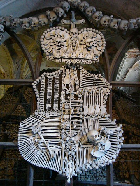 Knochenkirche Tschechien Bei Prag Kutna Hora Beinhaus Der Schwarze Planet