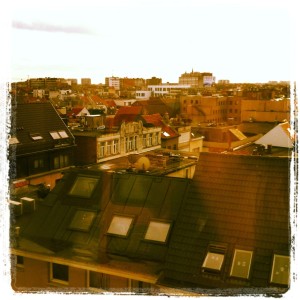 Über den Dächern von Antwerpen