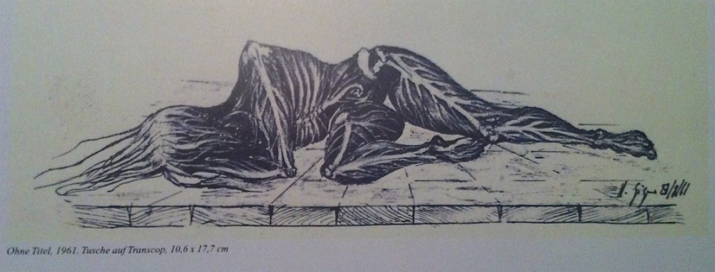 Zeichnung von HR Giger, 1961, Ohne Titel
