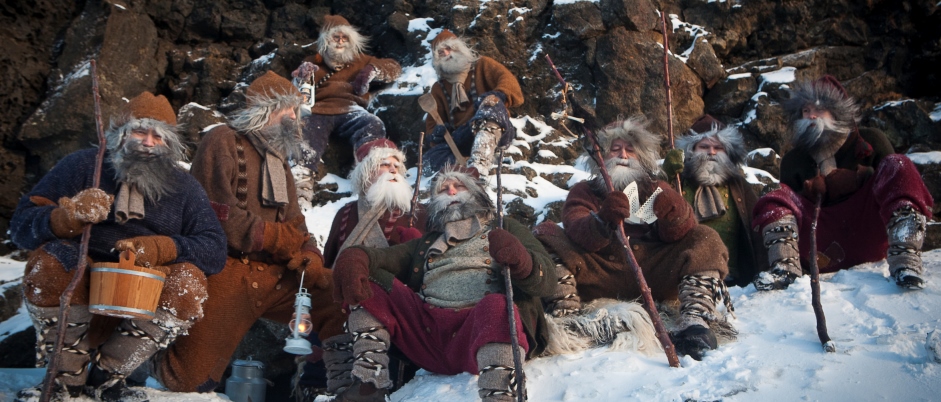 Eine Auswahl isländischer Weihnachtsmänner von Dimmuborgir (Foto: www.visitmyvatn.is)